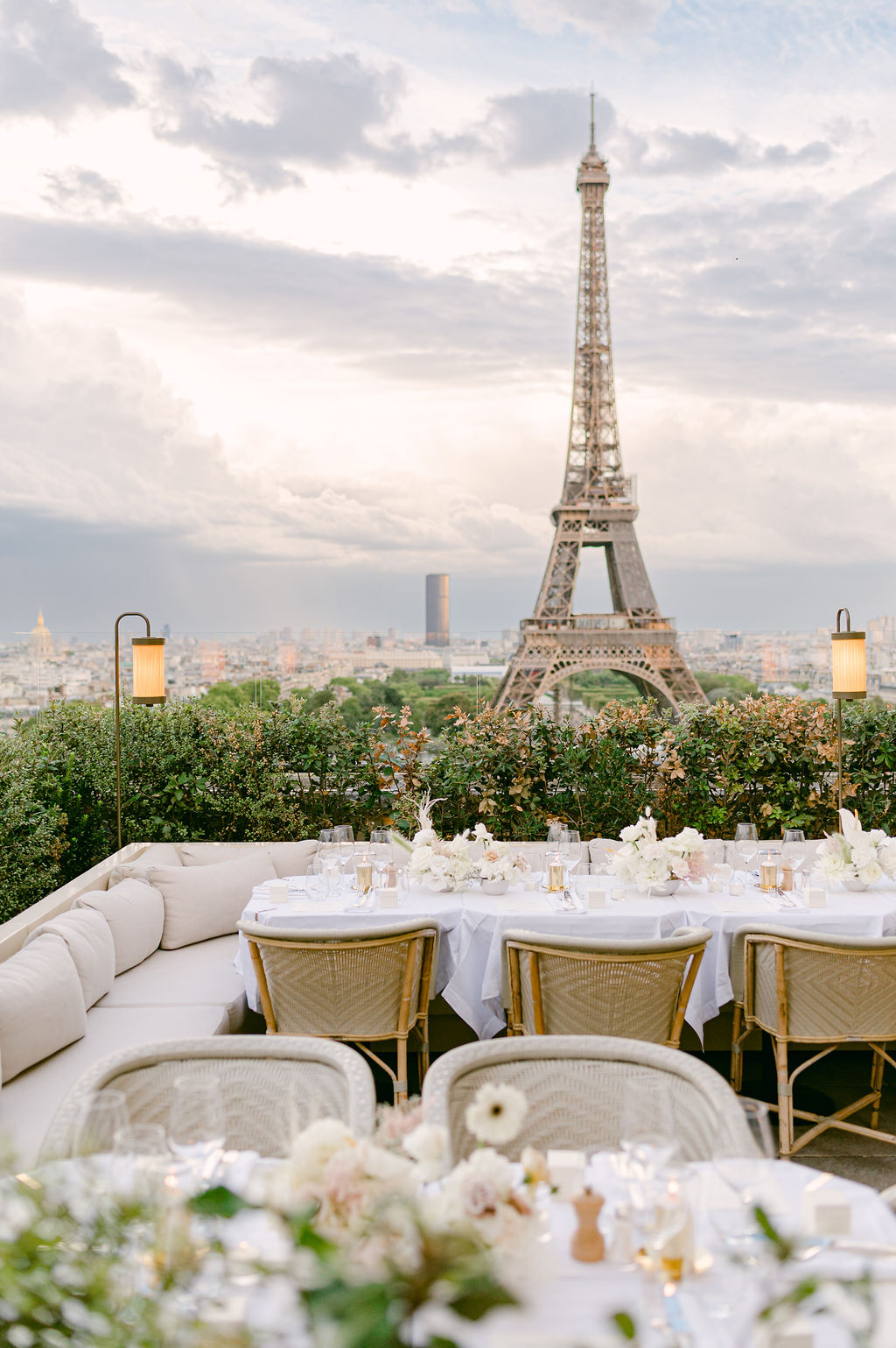 Rooftop Dinner in Paris at Le Girafe - Jennifer Fox Weddings